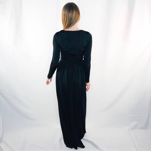 Little Mistress Full Length Twist Gown Dress 0074 - Picture 3 of 8